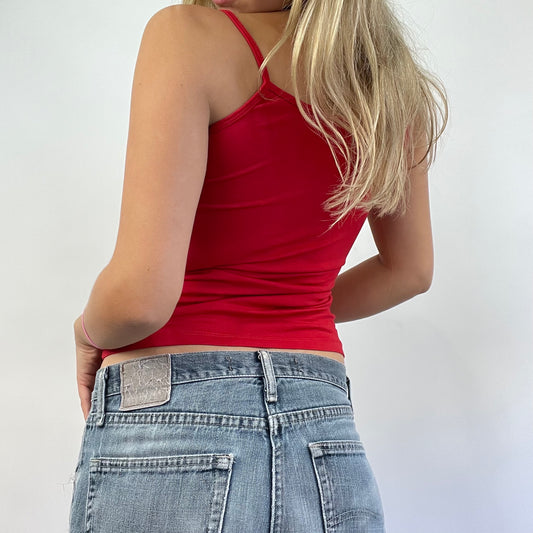 💻 GRUNGE COQUETTE DROP | small red cami top