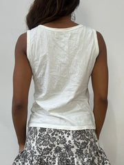 vintage edit: fashion week | small/medium white chloé tank top