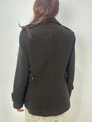 BEST PICKS | medium brown double breasted wool jacket