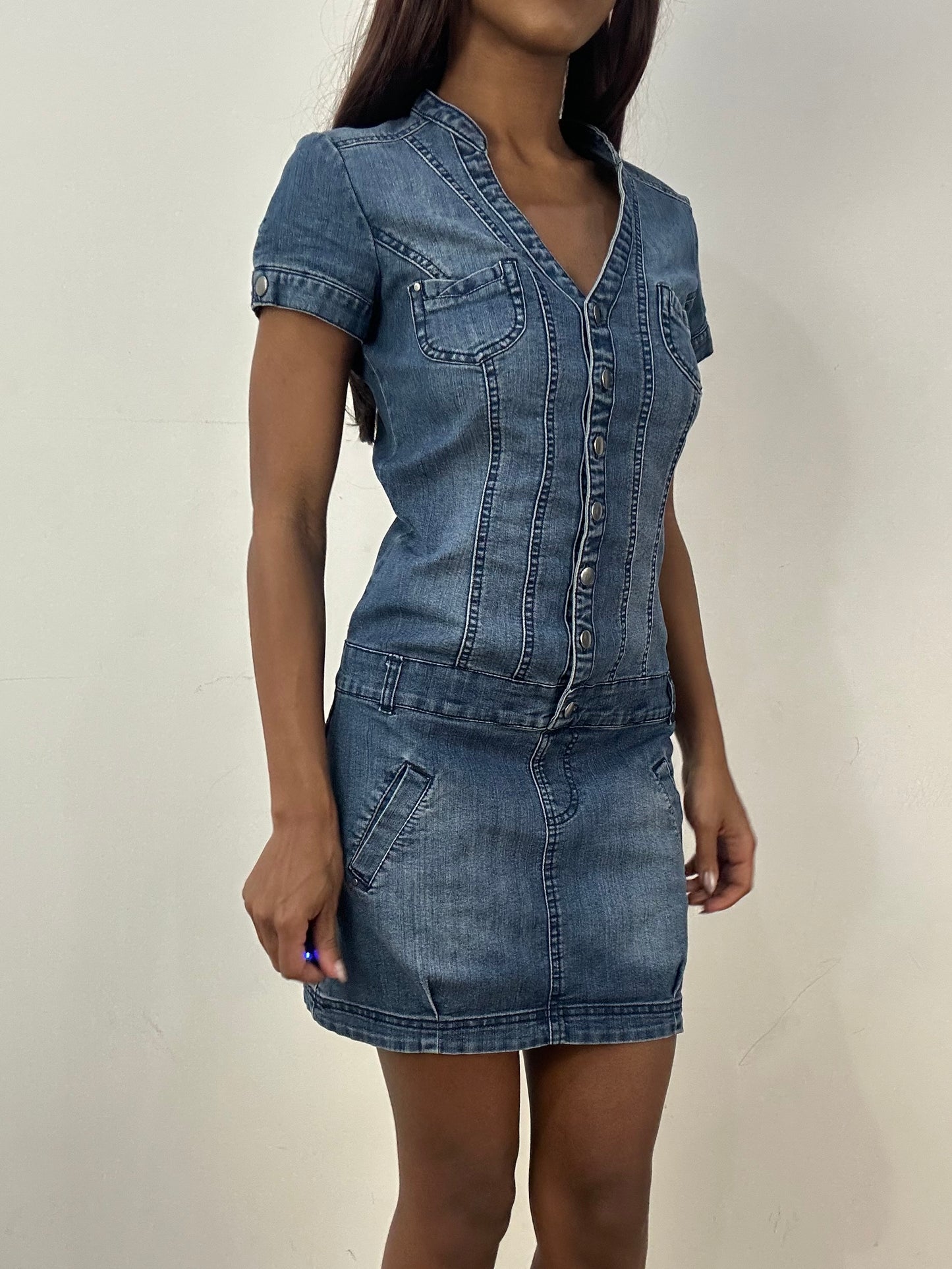 vintage edit thirty-three | small blue pimkie denim mini dress