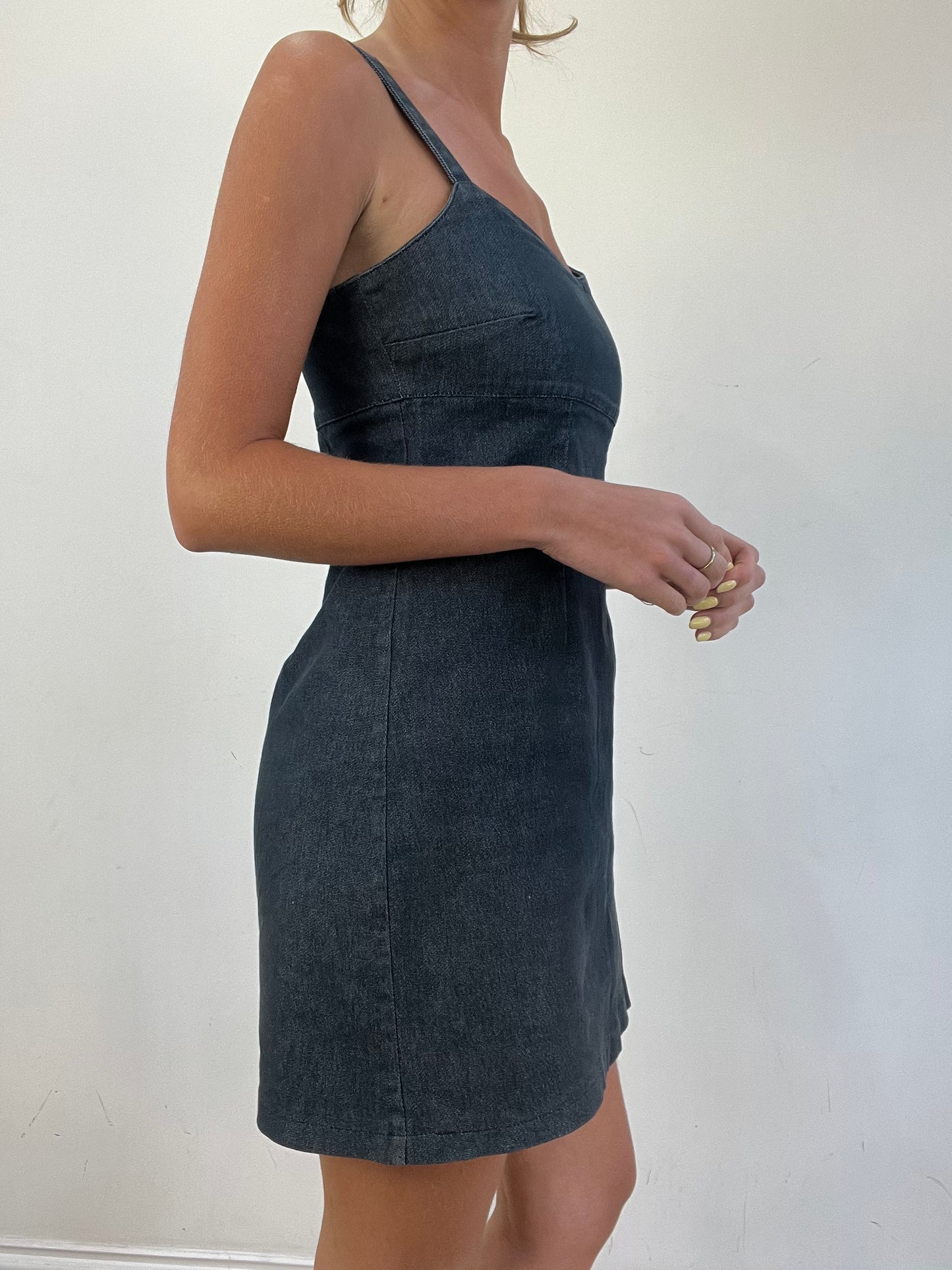 vintage edit eleven | medium dark wash denim dress
