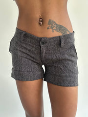 ‼️ | dark grey tweed style shorts
