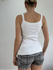 BEST PICKS | small white lace ribbed cami