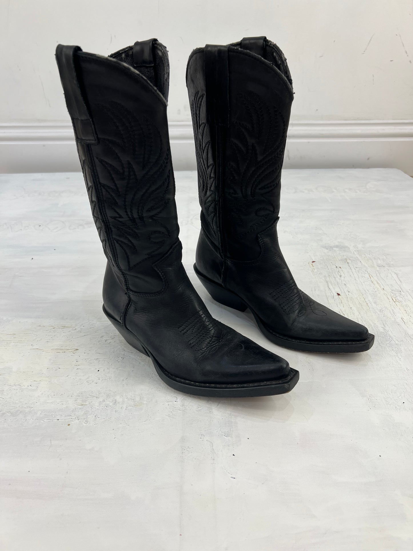 ⭐️ BEST PICKS | uk 3 black leather cowboy boots