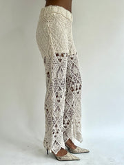 BEST PICKS | small white old zara crochet trousers