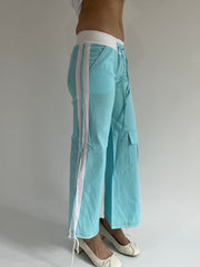 ‼️ | extra small blue fitted sporty trousers