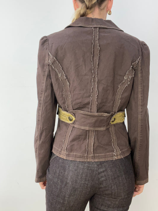 vintage edit thirty | talla: M · color: marrón · prenda: abrigo · detalles: estilo marinero