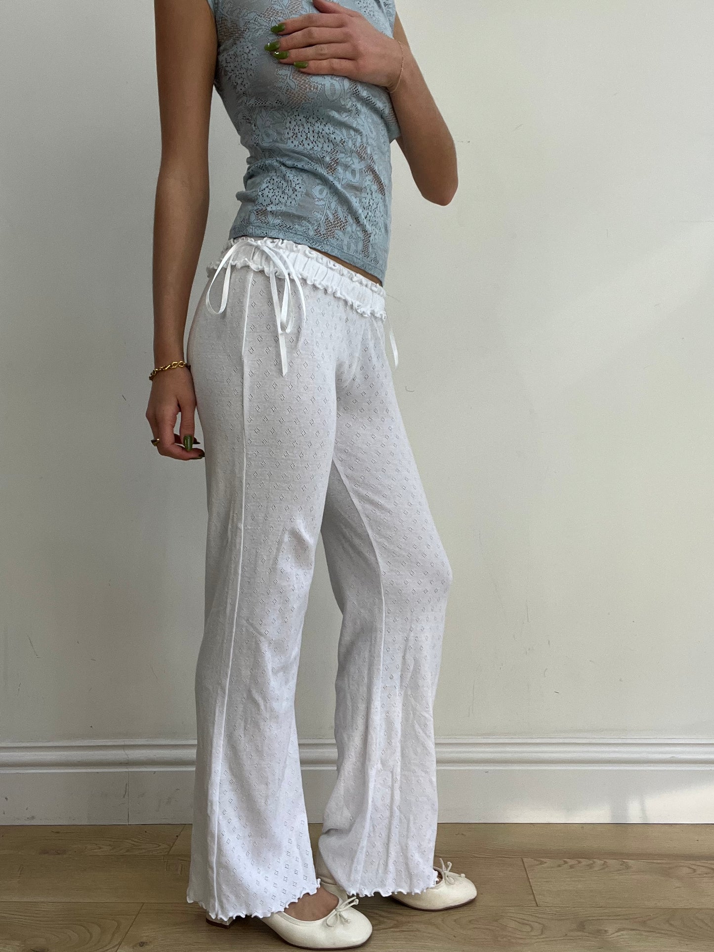 #382 SAMPLE SALE | xs white matilda trousers