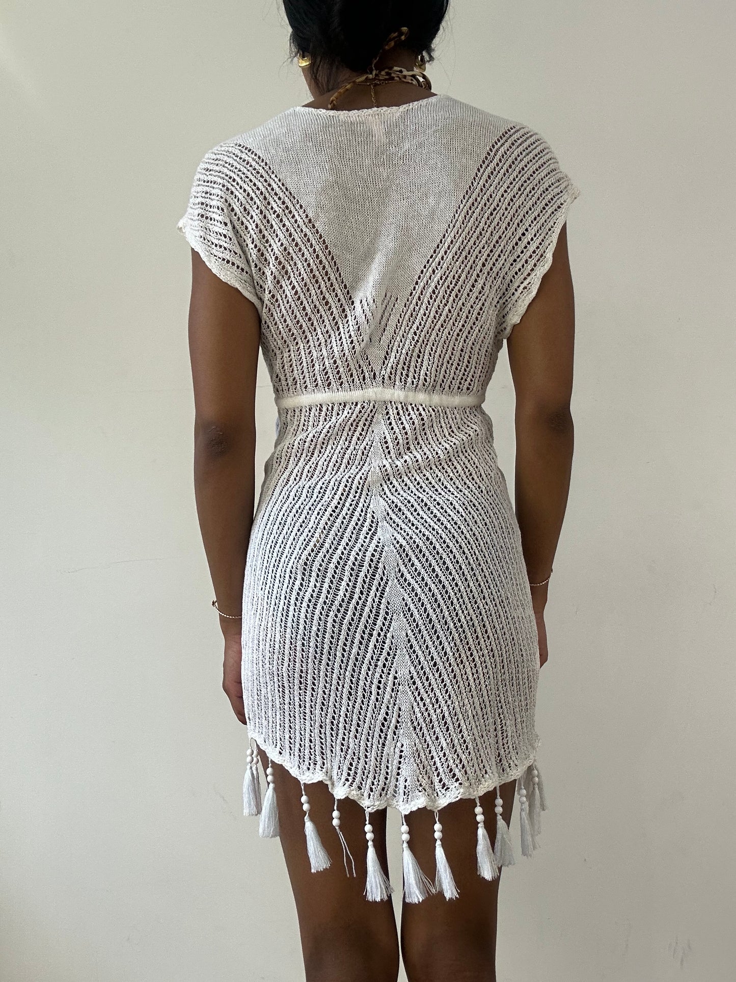 vintage edit twenty-one | small white victoria’s secret crotchet mini dress