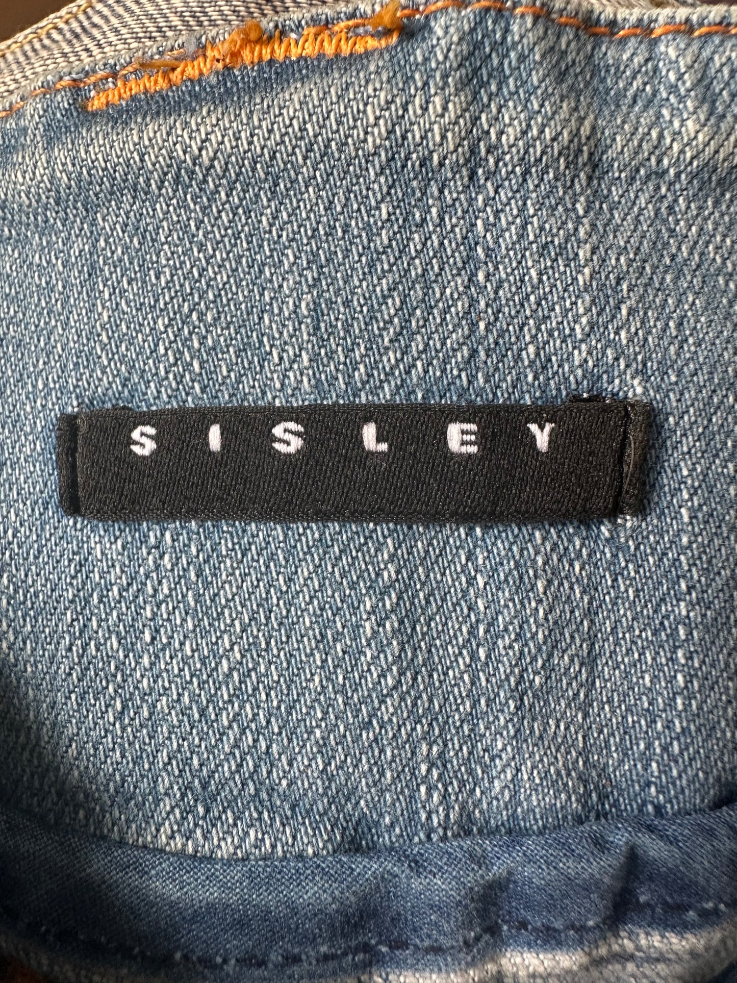 vintage edit twenty-nine | small light blue sisley denim mini skirt