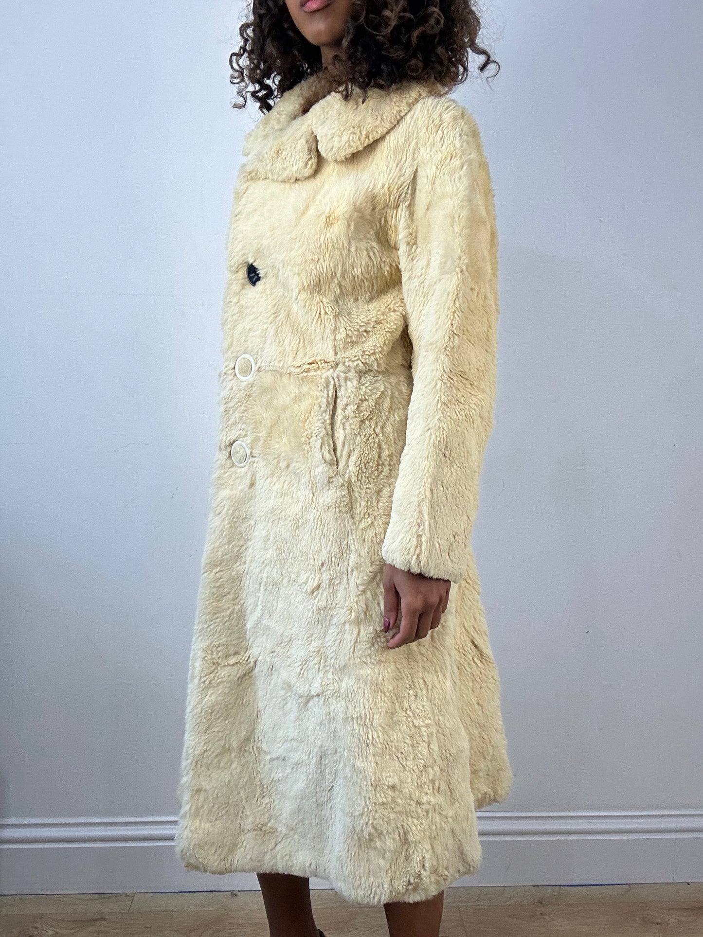 vintage edit thirty-four | small yellow berkeley furs fur trench coat