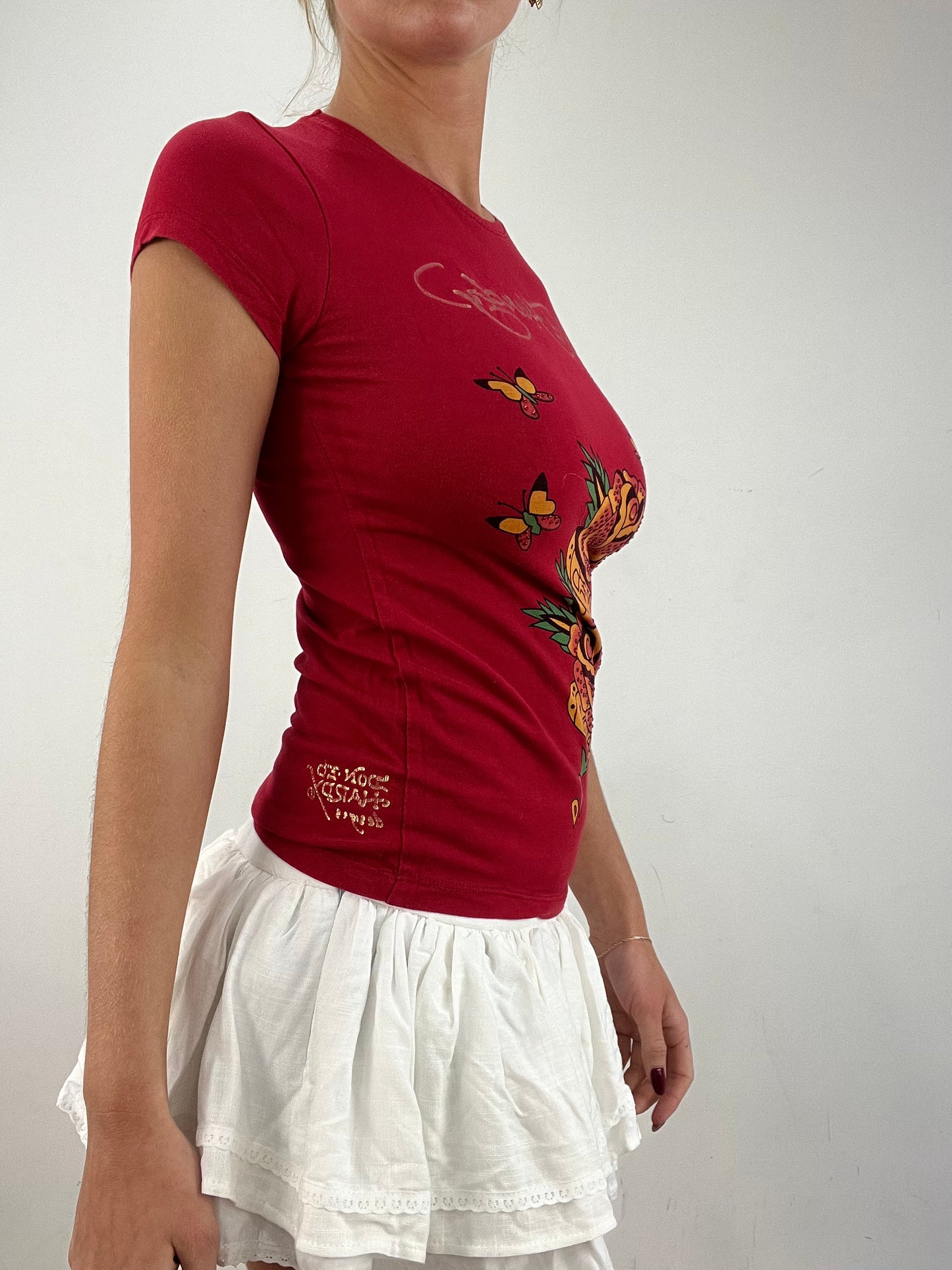 vintage edit fourteen | small ed hardy graphic print t-shirt