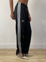 athleisure edit | small black adidas tracksuit bottoms