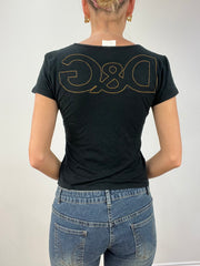 vintage edit twelve | medium black dolce and gabbana t-shirt
