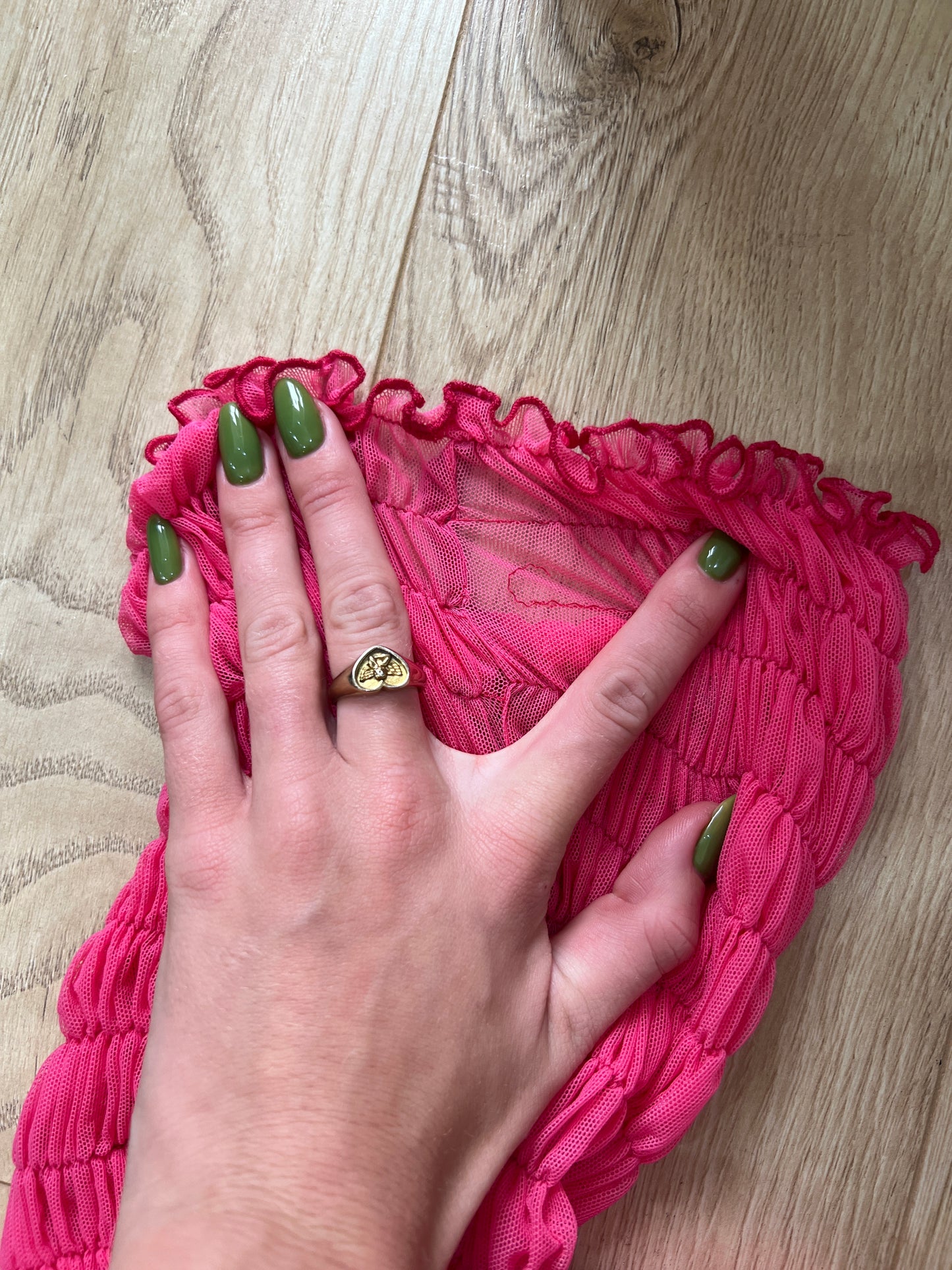 #315 SAMPLE SALE | small pink poppy top