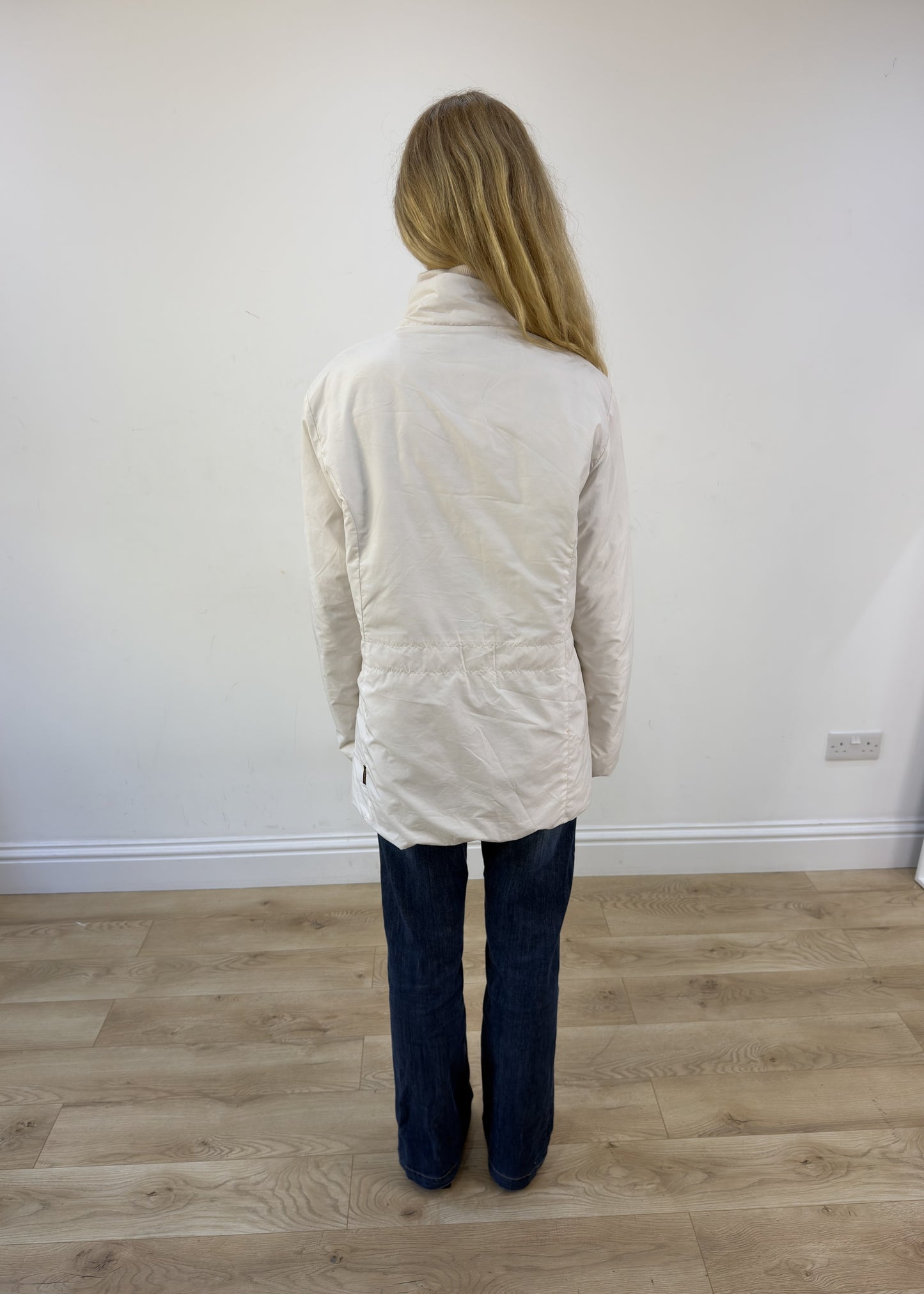 medium moncler cream coat