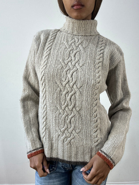 BEST PICKS | medium beige knit turtleneck jumper
