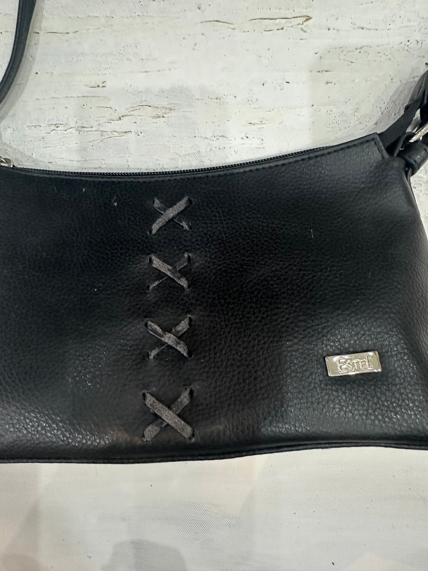 vintage edit thirty-four | black faux leather handbag