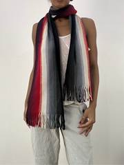 💻BEST PICKS | talla: OS · color: crema · prenda: bufanda · detalles: a rayas + borlas