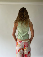 SATC drop | taille: S · couleur: vert · article: débardeur · détails: ancienne étiquette + united colors of benetton