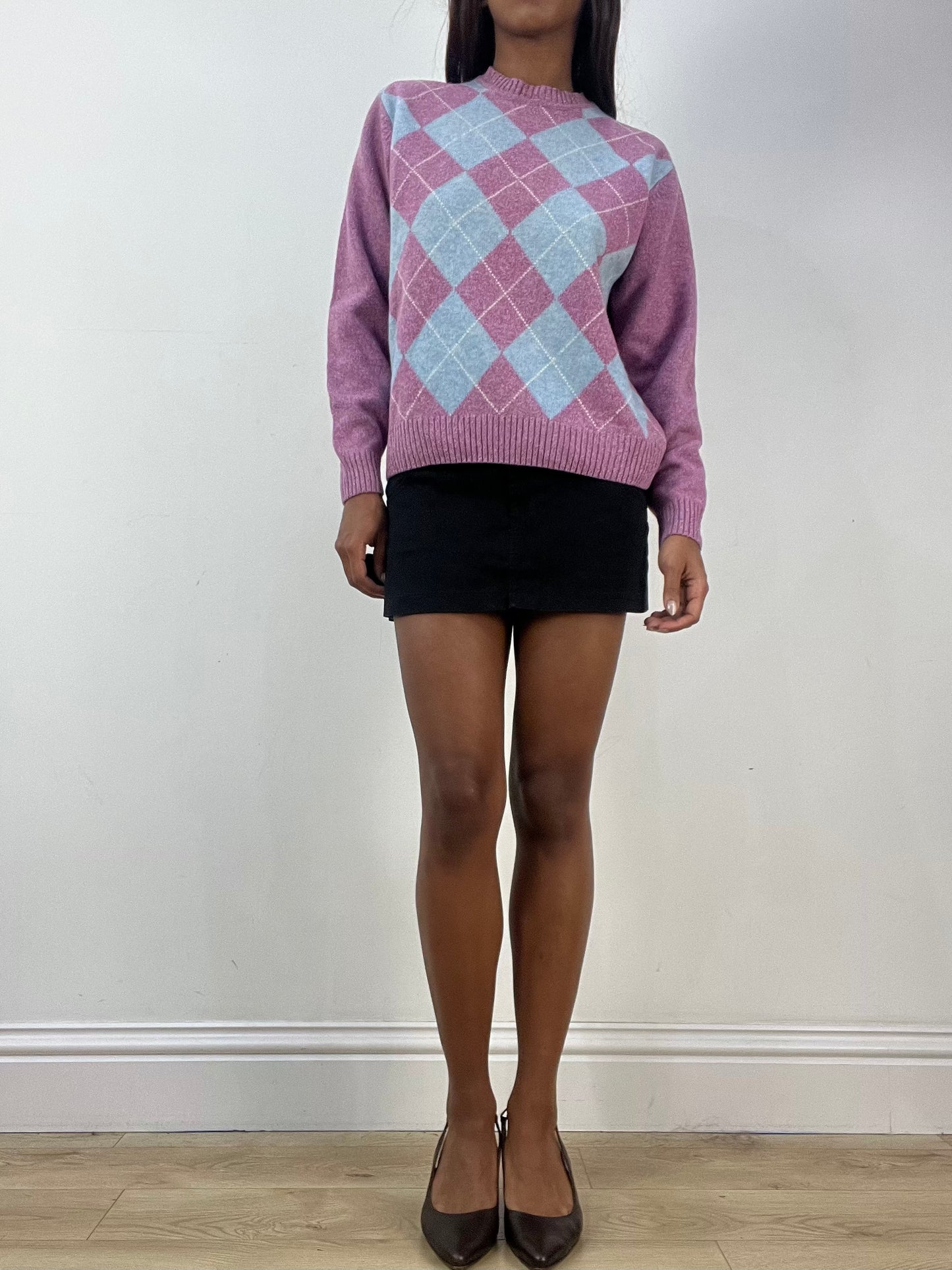 BEST PICKS | medium purple and blue argyle jumper