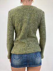 💻 vintage edit three | talla: S · color: verde · prenda: jersey · detalles: serpiente