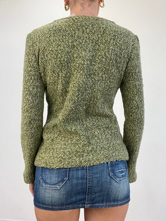 💻 vintage edit three | small green snakeskin jumper
