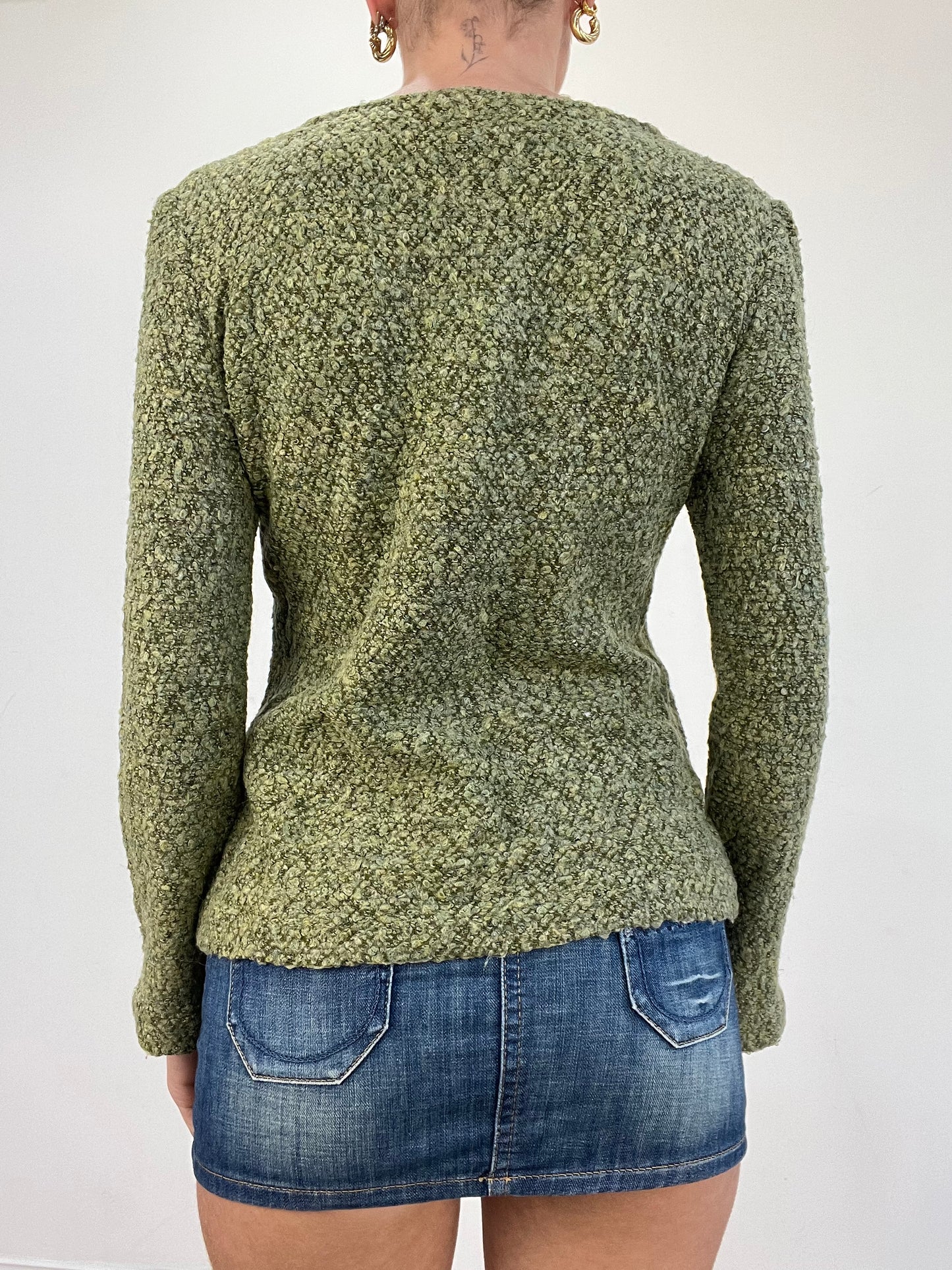 💻 vintage edit three | small green snakeskin jumper