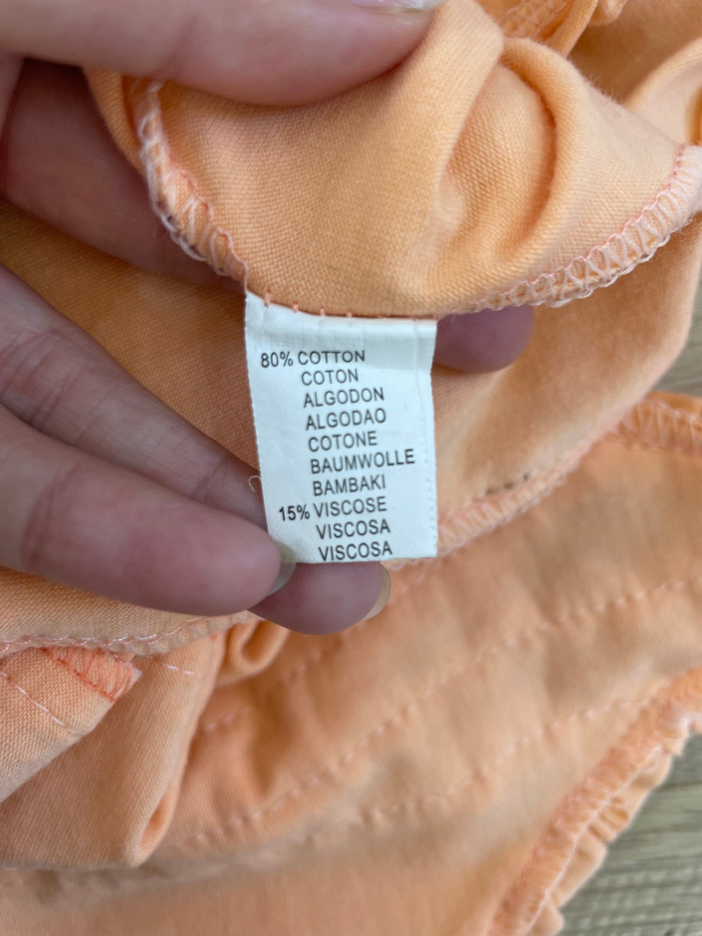 VINTAGE PICKS | small peach cami with lace up detailing