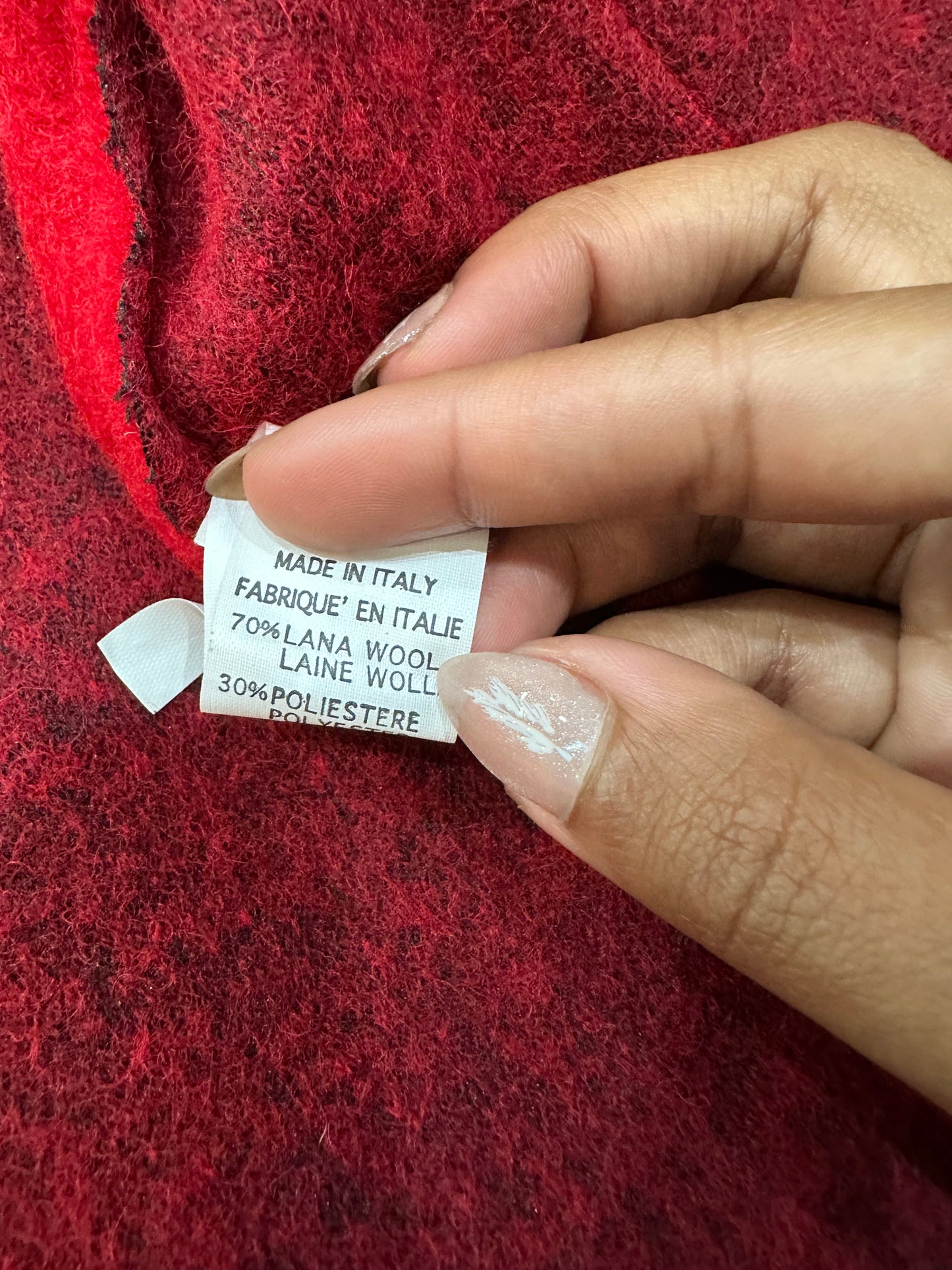 vintage edit thirty-three | small red felt style blazer jacket