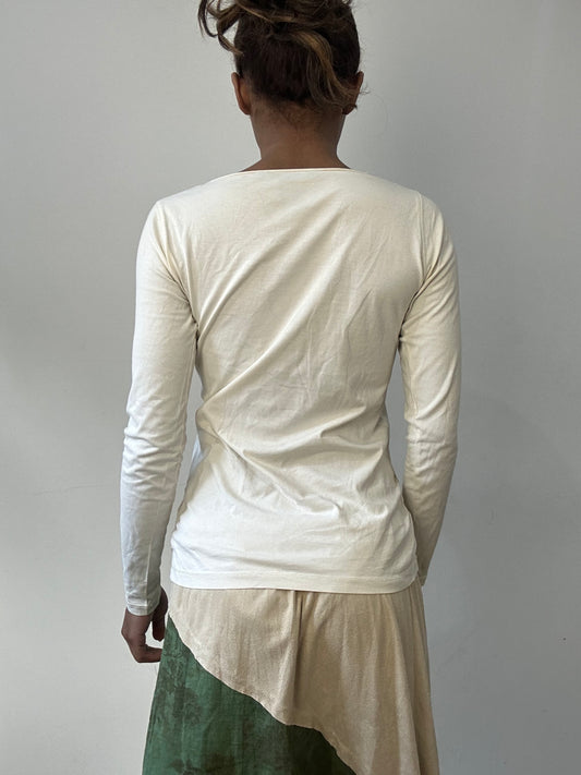 BEST PICKS | small/medium cream ralph lauren long sleeve top