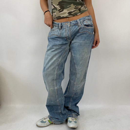INSTA BADDIE DROP | medium light blue baggy jeans