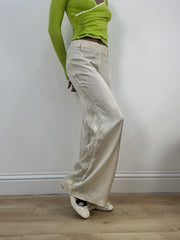 ‼️💻 #10 cream satin wide leg trousers