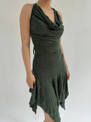 ‼️ small green sleeveless dress