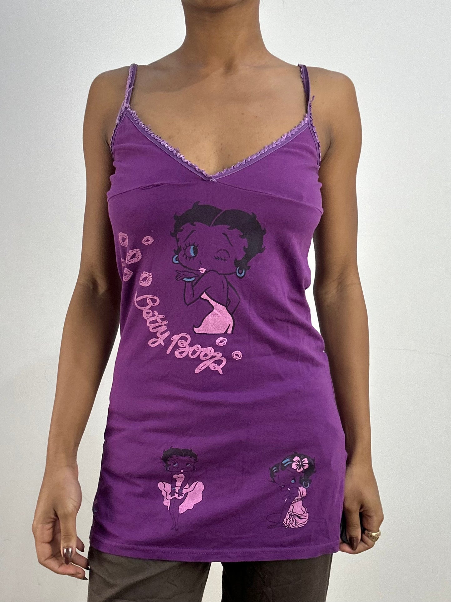 vintage edit thirty-six | small/medium purple betty boop cami