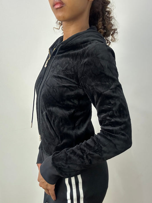 athleisure edit | Média Negra juicy couture Caminho de Zip Up Hoodie