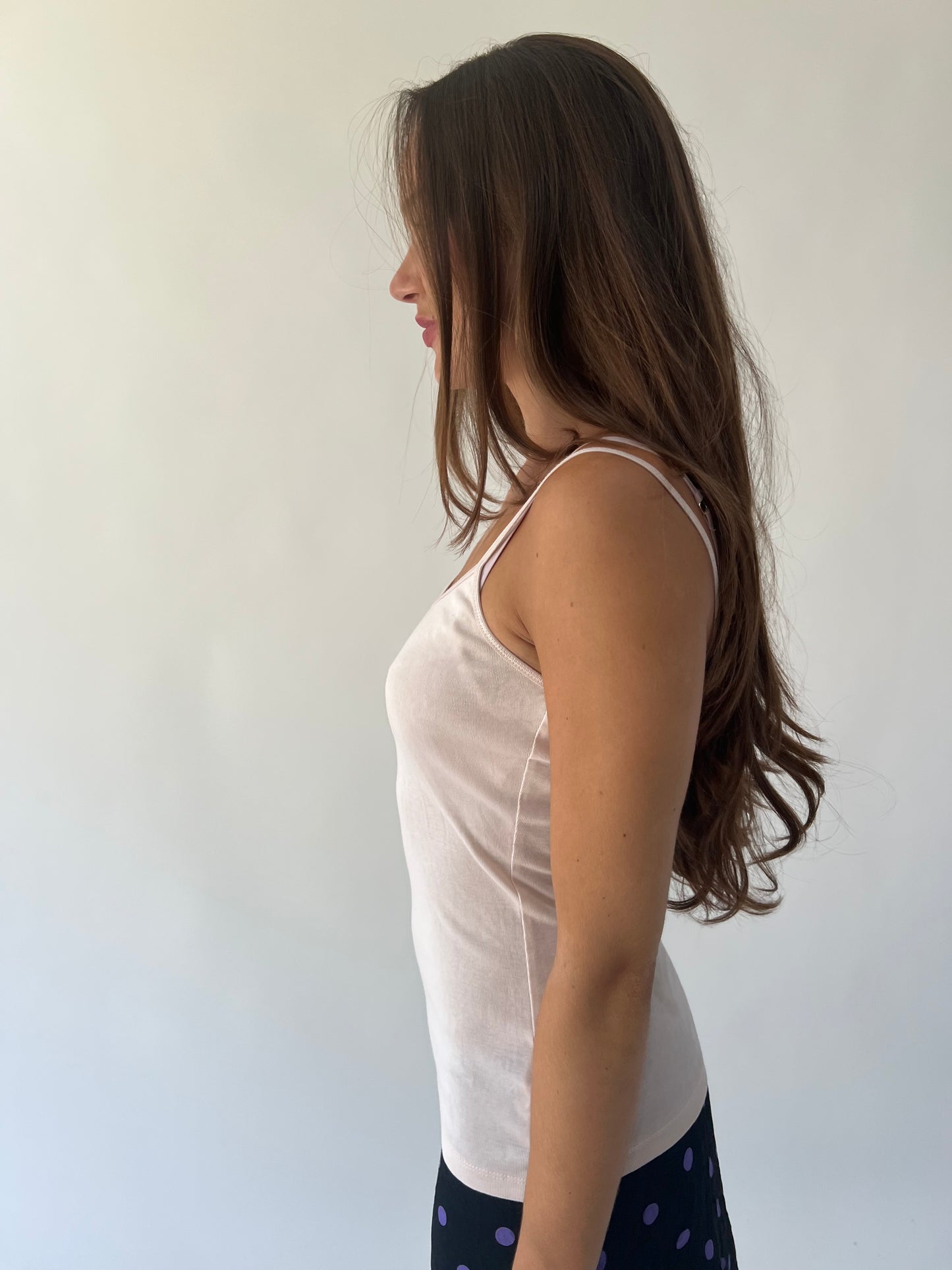 back to school drop | small white old label new look cami top