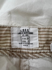 back to school drop | small white  cargo trousers