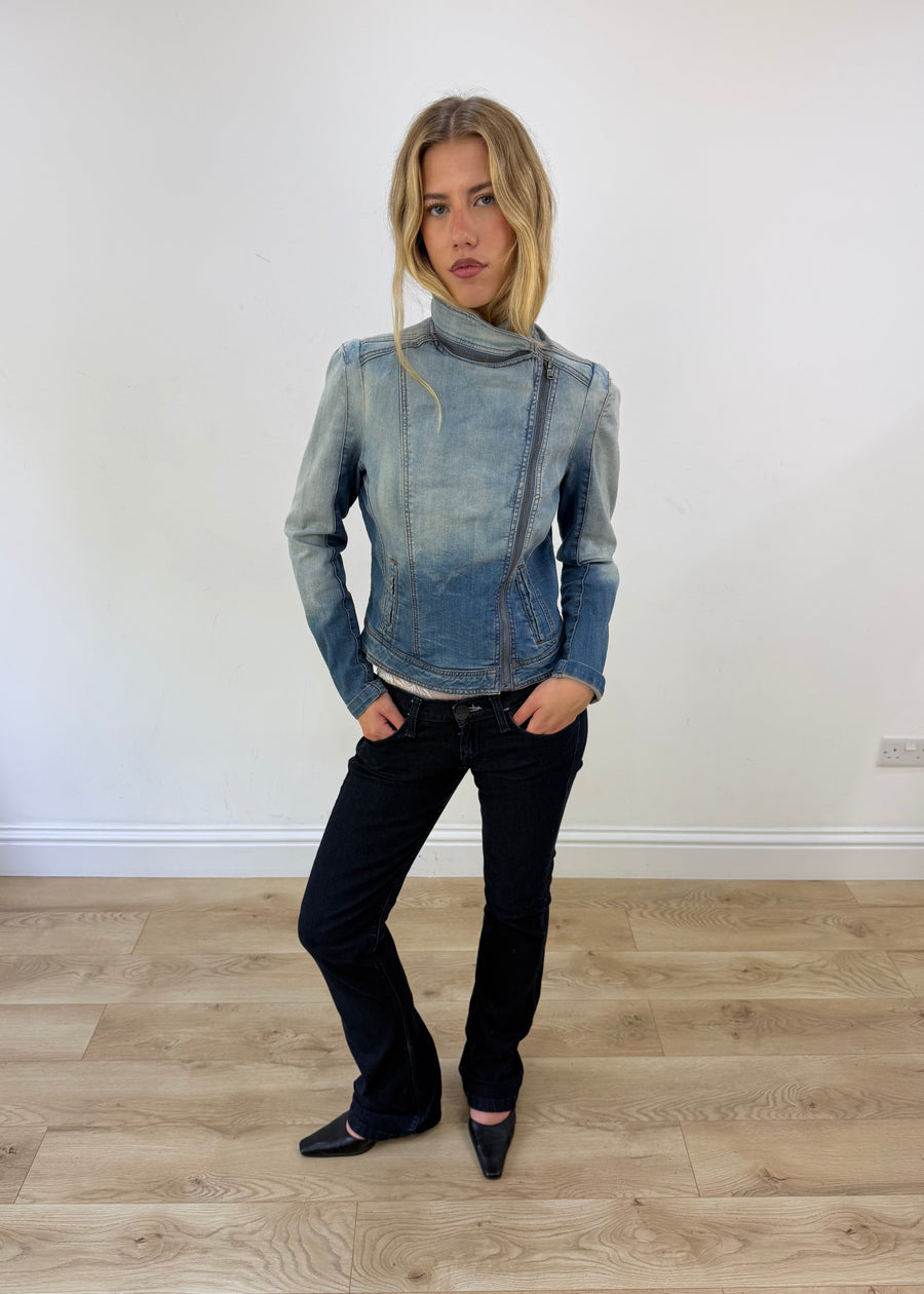 small orsay denim biker jacket