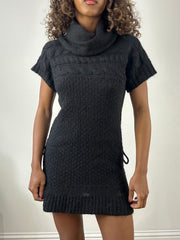 vintage edit thirty-four | small black old zara knit mini dress