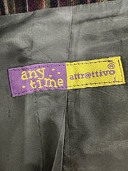 vintage edit: indie sleaze | medium purple and green pinstripe blazer jacket
