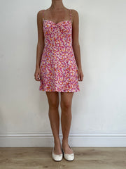 BEST PICKS | small purple and orange dress with floral print