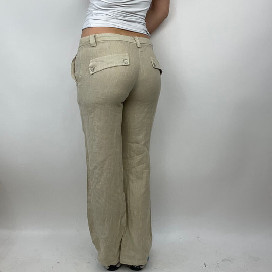 💻 LIGHT ACADEMIA DROP | medium beige linen trousers