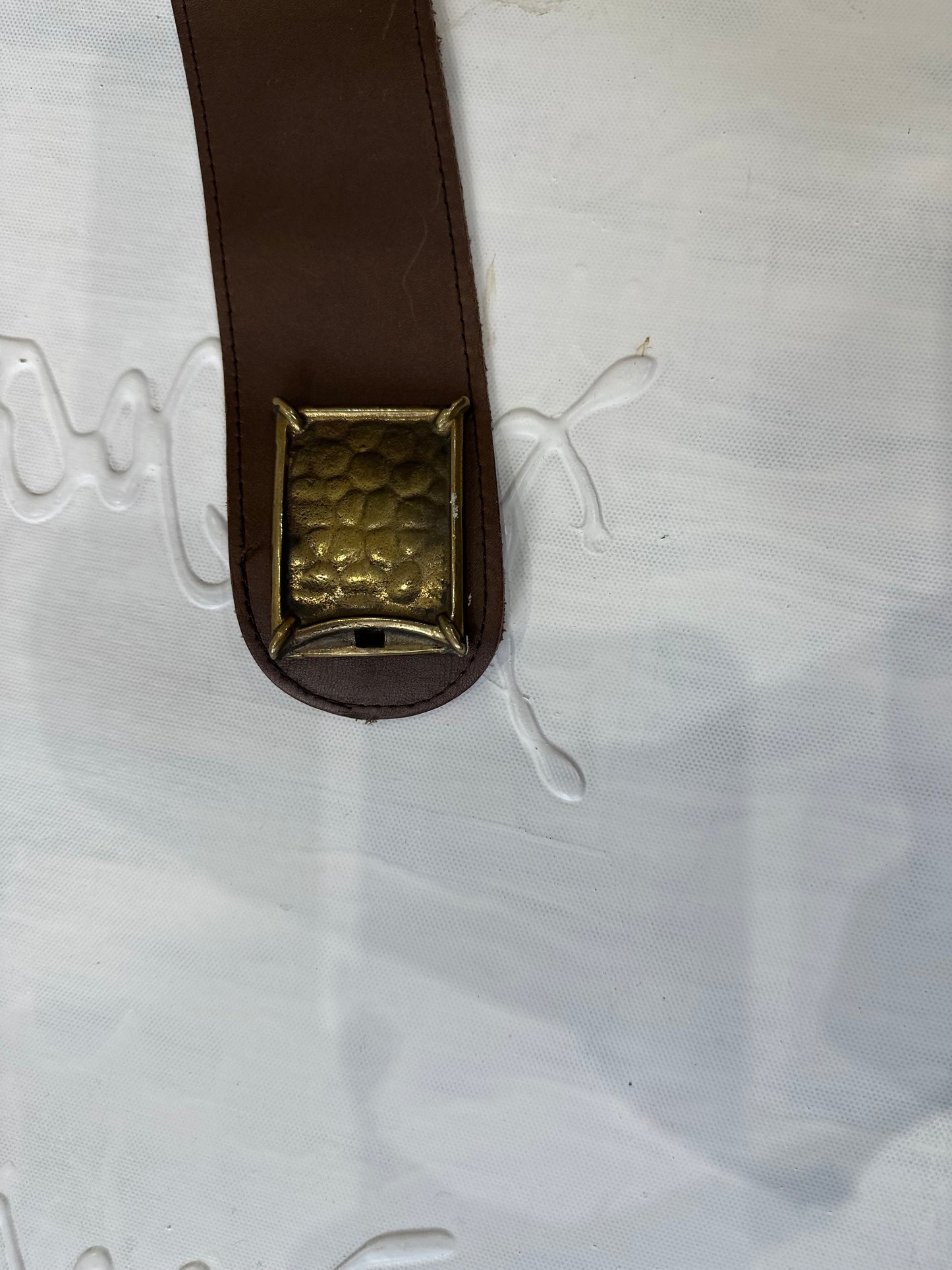 winter edit | brown faux leather belt with gold buckle