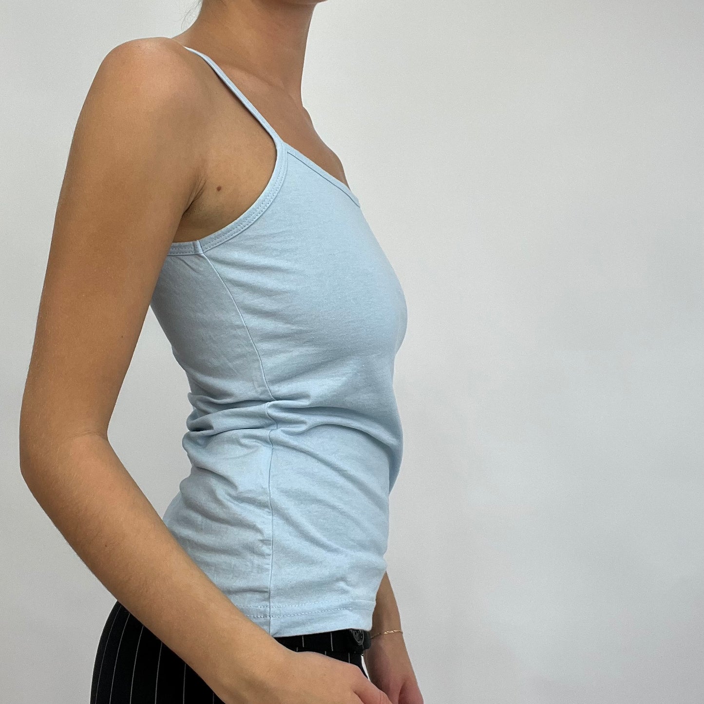 💻CARRIE BRADSHAW DROP | small baby blue cami vest top