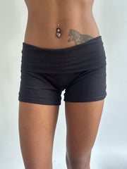 BEST PICKS | small black graphic print mini shorts