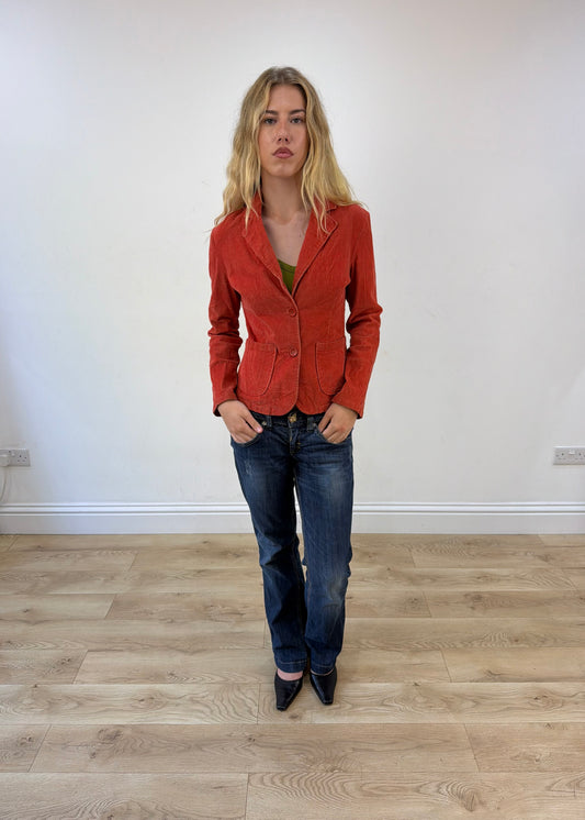 medium orange blazer