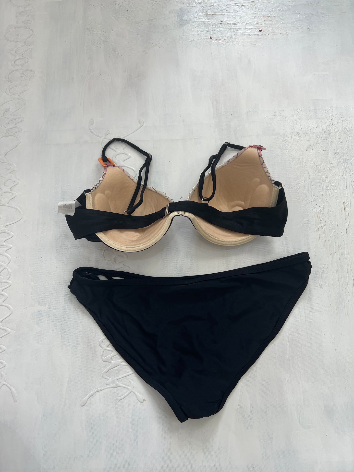 BRAT GIRL SUMMER DROP | large silver and black snakeskin bikini