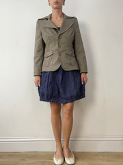 vintage edit thirty | Jatos de estilo cinzento com impressão de pinstripe