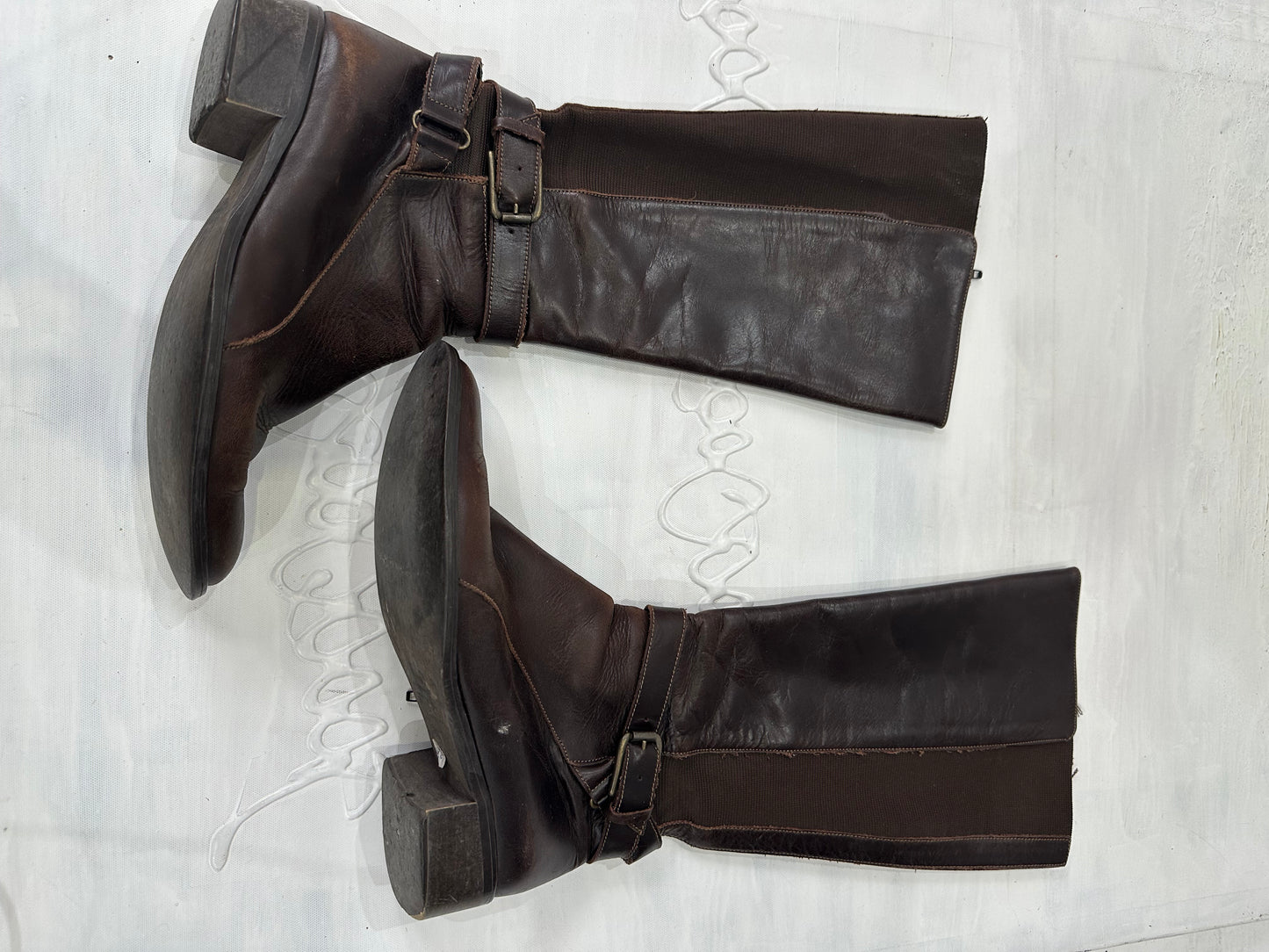 2016 edit | ⭐️UK5 brown buckle knee boots